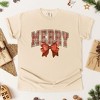 Simply Sage Market Women's Coquette Plaid Merry Short Sleeve Garment Dyed Tee - 2 of 4