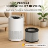 Nispira 3-in-1 True HEPA Activated Carbon Filter Replacement For Bissell MYair Personal Air Purifier 2780A 2780 27809, Compared to Part 2801, 4 Packs - 3 of 4