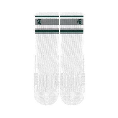 NCAA Michigan State Spartans Adult Retro Crew Socks - M/L