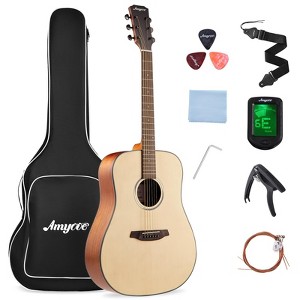 Whizmax Acoustic Guitar,41"Acoustic Guitar Kit Full Size Dreadnought Acustica Guitarra Bundle for Beginner Adult Teen - 1 of 4