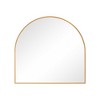 HomeRoots 29" Gold Metal Arch Framed Accent Mirror - 4 of 4