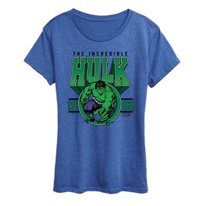 Women's - Marvel - Hulk Collegiate Short Sleeve Graphic T-Shirt - 1 of 4
