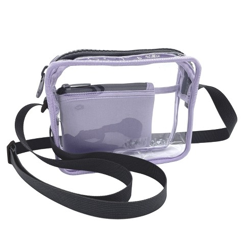 Clear Purple Stadium Purse 