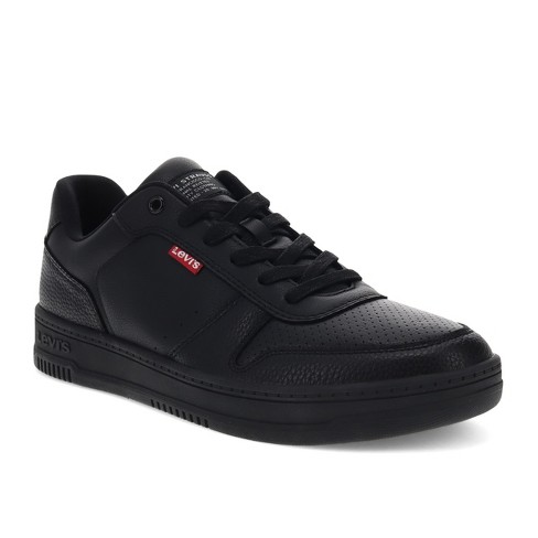 Levi's Mens Drive Lo Vegan Synthetic Leather Casual Lace-up Sneaker Shoe,  Black Mono, Size 12 : Target