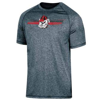 NCAA Georgia Bulldogs Men's Gray Poly T-Shirt