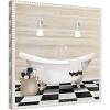 Amanti Art Bathroom I by Elizabeth Medley Canvas Wall Art Print Framed 16 x 16-in. - 3 of 4