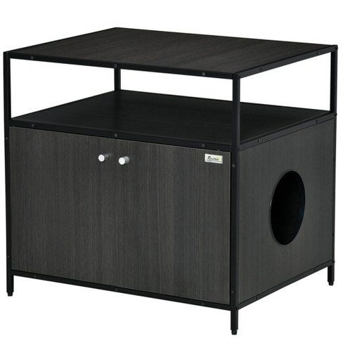 Black litter on sale box enclosure