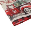 Unique Bargains Christmas Place Mats Flax Red White Green Black 11.8"x17.7" 2 Pcs - 4 of 4