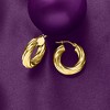 Ross-Simons Italian 18kt Yellow Gold Twisted Hoop Earrings - 3 of 4