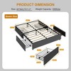 Full Platform Bed Frame with 4 Drawers - Wooden Slats Support, Fabric Upholstered, Noise Free, No Box Spring Needed, Easy Assembly - 2 of 4