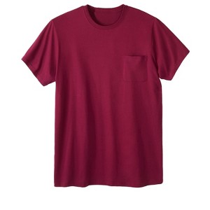 KingSize Shrink-Less Lightweight Longer-Length Crewneck Pocket T-Shirt - 1 of 4