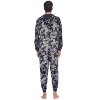 Ashford & Brooks Men's Adult Mink Fleece Hooded One-Piece Union Suit Pajamas - 4 of 4