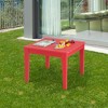 Tangkula Kids Square Table Indoor Outdoor Heavy-Duty All-Weather Activity Play Table - 4 of 4
