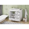 DOMETOUR 36'' Bathroom Cabinet, White, 2 Doors & 4 Drawers, 35.8''W x 19.7''D x 35.4''H, No Basin. - 4 of 4