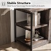 TV stand, suitable for TVs 65 inches and above, with mesh doors and shelves, rustic style, storage function, living room furniture. - 2 of 4