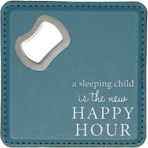 Pavilion Gift Company - Happy Hour - 4" x 4" Bottle Opener Coaster - Bottle Openers - 1 of 4