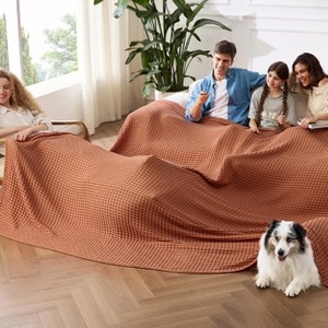 Bedsure Cooling Cotton Waffle Blanket-Lightweight Breathable Summer Blanket of Rayon Derived from Bamboo - 1 of 4