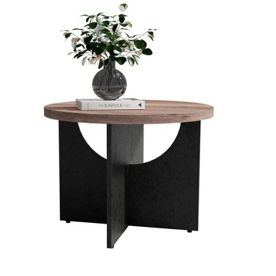 23 Inch Modern Retro Round Coffee Table for Living Room and Bedroom