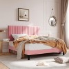 Hub Styler Adjustable Headboard Upholstered Platform Bed Pink No Size - 3 of 4