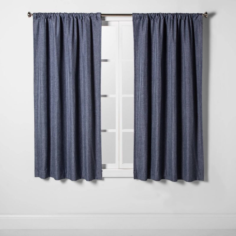 1pc Room Darkening Heathered Window Curtain Panel - Room Essentials™, 3 of 15