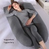 LISM U Shaped Maternity Full Body Pillow for Women with Hip,Back Pain Support - 2 of 4