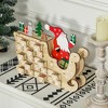 Christmas Advent Calendar with 24 Countdown Drawers, Reusable Wooden Holiday Decoration Xmas Gift for Kids Adults, Natural Wood - 2 of 4