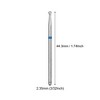 Unique Bargains Emery Nail Drill Bits Set for Acrylic Nails 3/32 Inch Nail Art Tools 44.3mm Length Blue 10 Pcs - 4 of 4