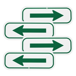 Unique Bargains Aluminum Reflective Outdoor Garden Arrow Signs 1 Pc - 1 of 4
