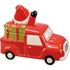Tabletop Truck & Santa Treat Jar  -  One Treat Jar Inches -  Gnome Christmas  -  112748  -  Ceramic  - - 3 of 3