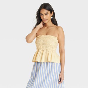 Women's Peplum Tube Top - Universal Thread™ - 1 of 3