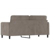 vidaXL 2-seater Sofa Light Gray Velvet (100% polyester), Metal, Plywood - 4 of 4