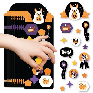 Big Dot of Happiness Halloween Pets - Cats and Dogs Party Favor Kids Stickers - Birthday Goodie Bag Filler - 16 Sheets - 256 Stickers - 1 of 4