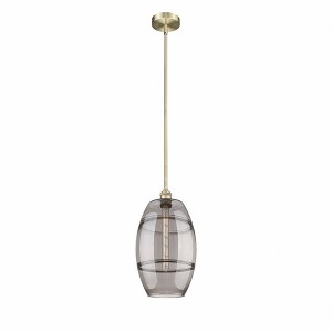 Vaz - 1 Light Stem Hung Mini Pendant In Industrial Style-18 Inches Tall and 10 Inches Wide - 1 of 1