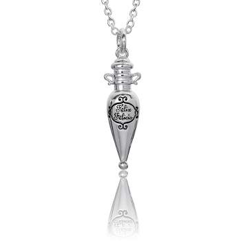 Harry Potter Silver Plated Felix Felicis Potion in The Bottle Pendant Necklace, 18''