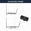 Unique Bargains Adjustable Universal Window Iron Planter Box Brackets With Wall Mounting Hooks for Balcony 8 Pcs - 3 of 4