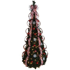 BrylaneHome 6 Ft Fully Decorated Pre-Lit Pop-Up Christmas Tree - 1 of 4