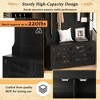 LIVAREEmlen 43.3'' Garment Rack, 3-in-1 Design and Adjustable Shelves, Hall Tree with 7 Hooks for Entrance, Living Room - 3 of 4