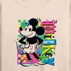 Women's - Disney - Mickey Punk Lightweight French Terry Wide Neck Long Sleeve Shirt - 2 of 4