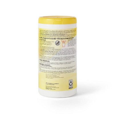 Lemon Scent Disinfecting Wipes - 75ct - up &#38; up&#8482;