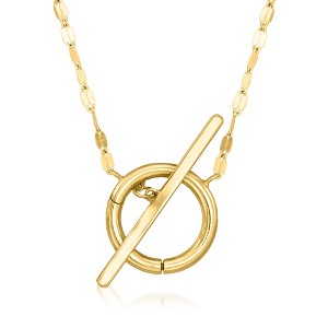 Pure Collection by Ross-Simons Italian 14kt Yellow Gold Charm-Compatible Lumachina-Chain Toggle Necklace - 1 of 4