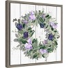 Amanti Art Purple Tulip Wreath II by Jennifer Paxton Parker Canvas Wall Art Print Framed 16 x 16-in. - 3 of 4