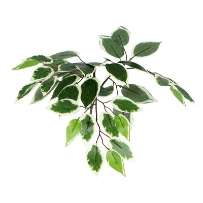'Artificial Variegated Ficus Bush - Green (4'')'