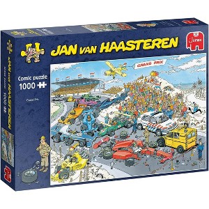 Jumbo Toys 1,000 Piece Jigsaw Puzzle - The Gran Prix: The Start - 27" x 19" - 1 of 3