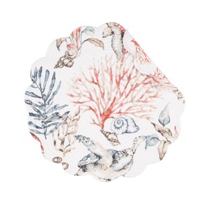 C&F Home Tranquil Tides Round Placemat, Set of 6 - 1 of 4