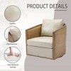 PAGED Accent Chair Modern Swivel Barrel Chair Leisure Arm Chair with 360 Degree Swivel Base for Bedroom, Living Room - 2 of 4