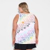 Pride Adult Smiley World Rainbow Smiles Tank Top - 2 of 3