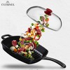 Cuisinel Square Glass Lid for Grill Pan - 10.5"-Inch, Fits Lodge, Fully Assembled, Oven Safe Reinforced for Skillets & Cookware. - 3 of 4
