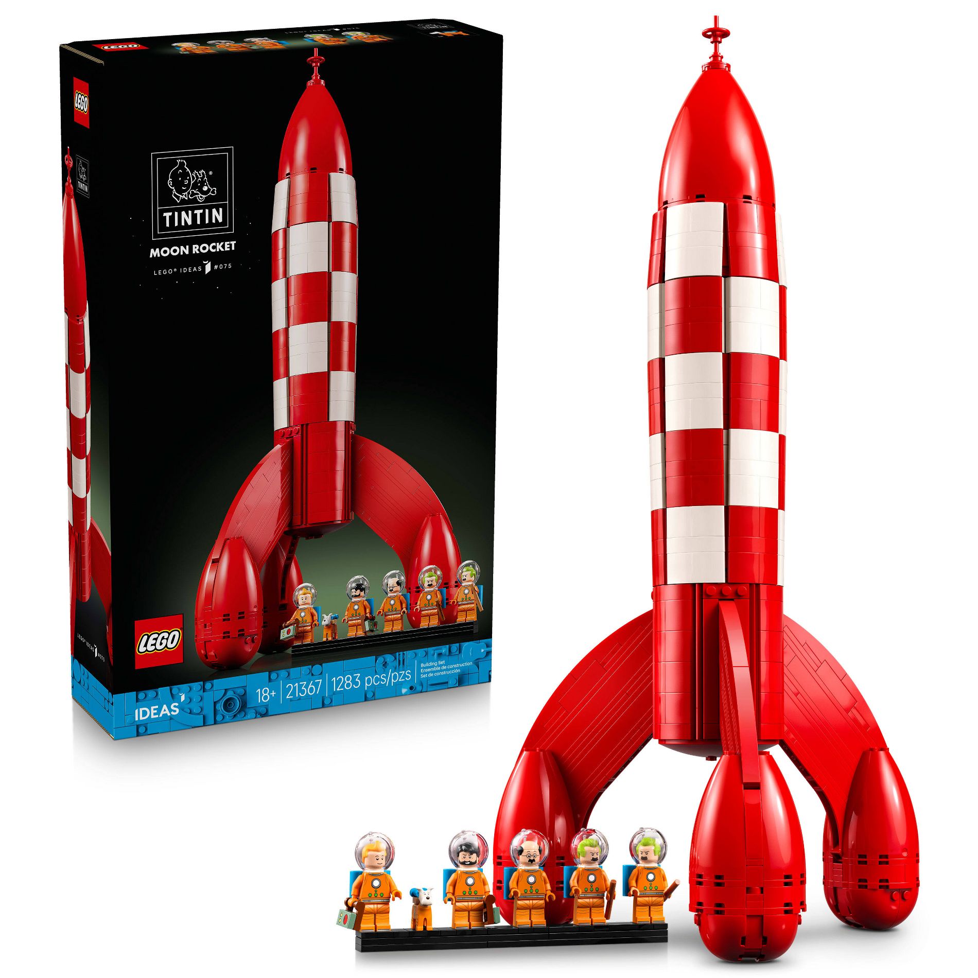 LEGO Ideas Tintin Moon Rocket Building Set 21367