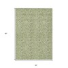 Green Blue And Ivory Floral Washable Indoor Outdoor Area Rug - 3 of 4