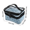Unique Bargains Double Layer Makeup Bag Cosmetic Travel Bag Case Organizer Bag Clear Bags for Women 1 Pcs - 4 of 4